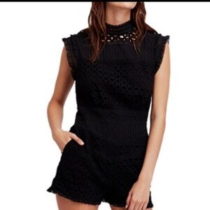 Free‎ People Victoria Crochet Lace Romper 2